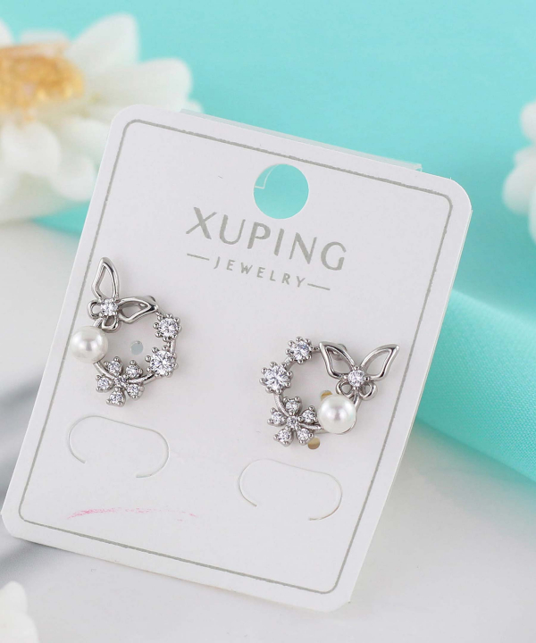 گوشواره میخی زنانه ژوپینگ Xuping مدل پروانه کد AAC-538