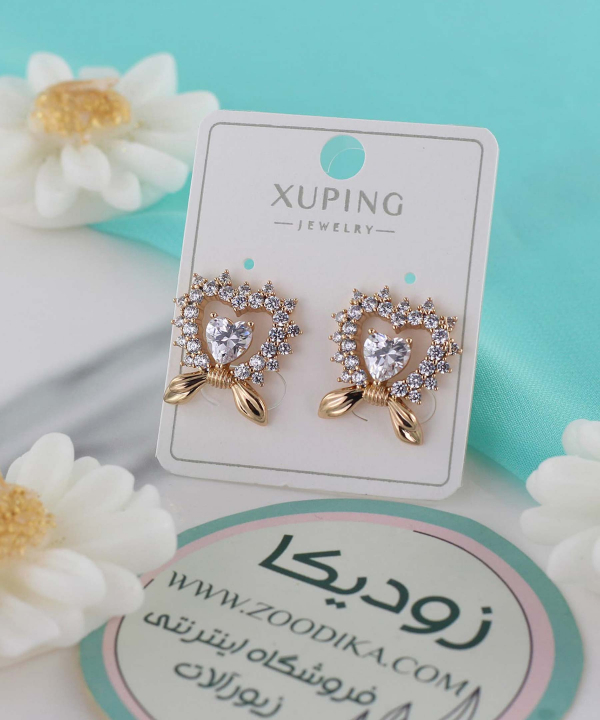 گوشواره زنانه ژوپینگ Xuping مدل قلب کد AAC-531