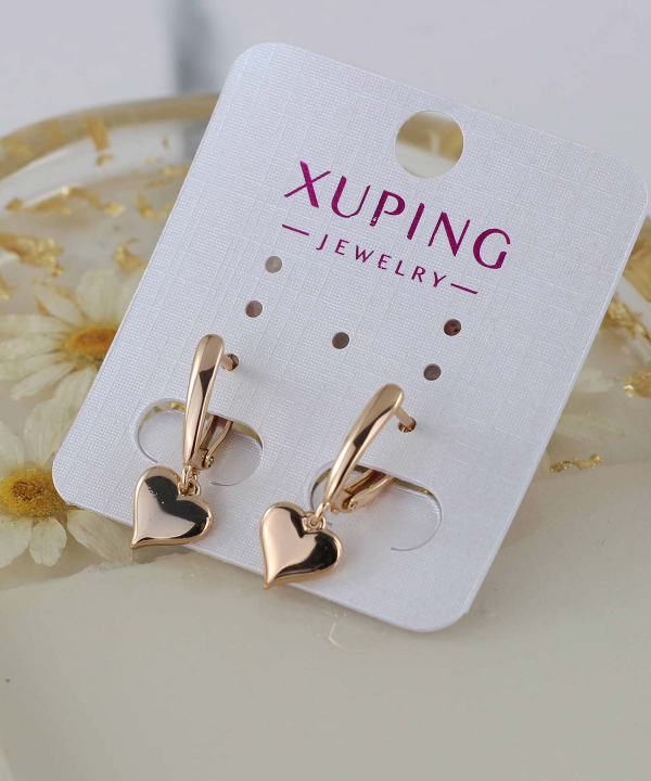 گوشواره زنانه ژوپینگ Xuping مدل قلب کد AAC-472