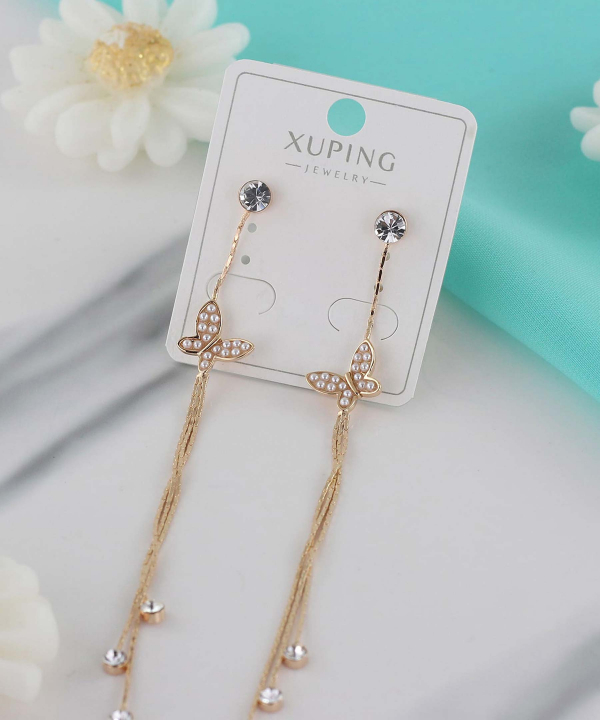 گوشواره آویزی زنانه ژوپینگ Xuping مدل پروانه کد AAC-599
