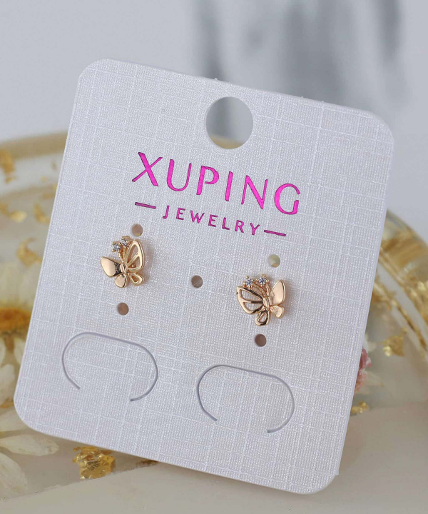 گوشواره میخی زنانه ژوپینگ Xuping مدل پروانه کد AAC-476