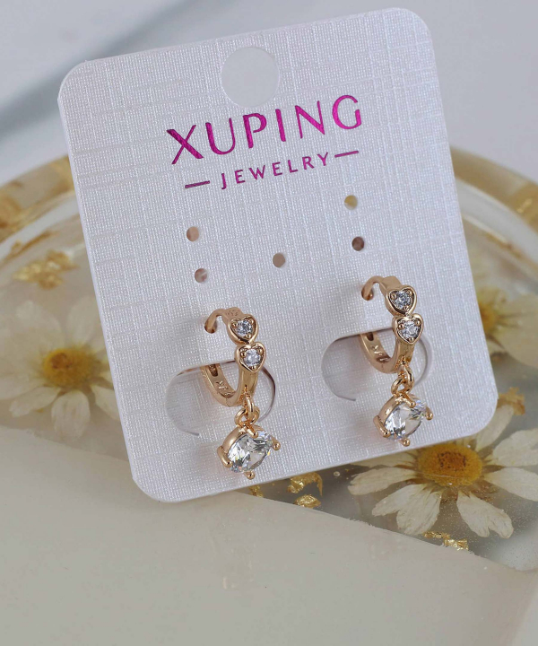 گوشواره زنانه ژوپینگ Xuping مدل قلب کد AAC-477