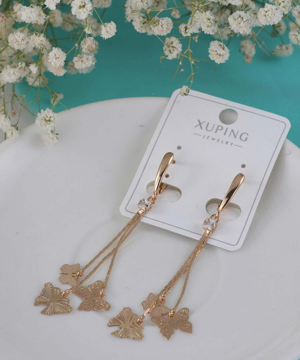 گوشواره آویزی زنانه ژوپینگ Xuping مدل پروانه کد AAC-485