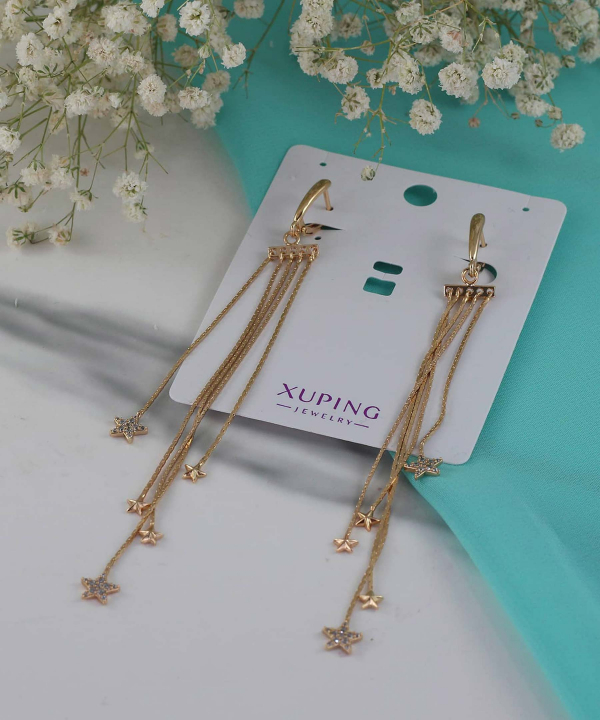 گوشواره آویزی زنانه ژوپینگ Xuping مدل ستاره کد AAC-486
