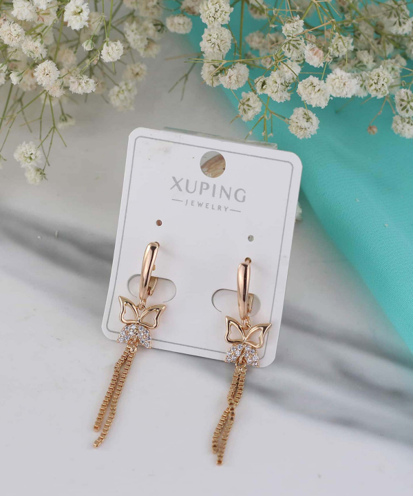 گوشواره آویزی زنانه ژوپینگ Xuping مدل پروانه کد AAC-491