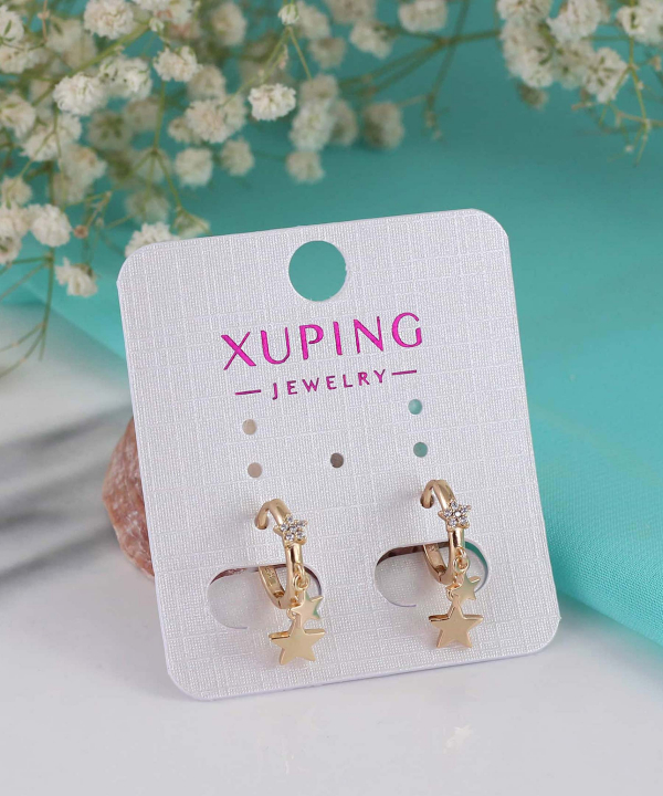 گوشواره زنانه ژوپینگ Xuping مدل ستاره کد AAC-500