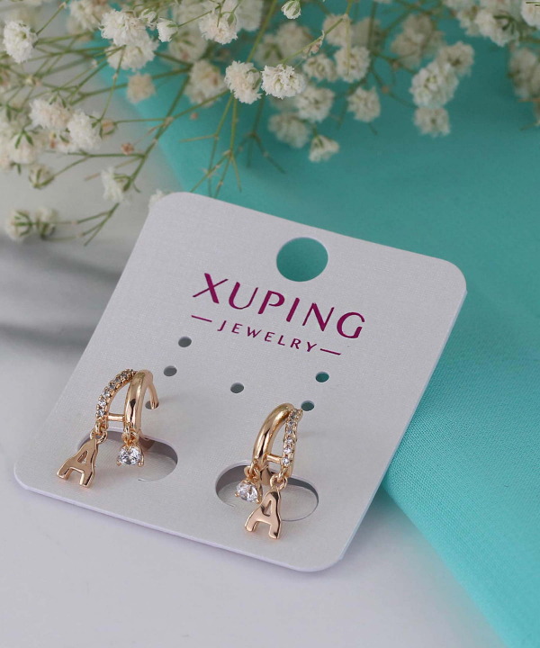 گوشواره زنانه ژوپینگ Xuping مدل حرف A کد AAC-508
