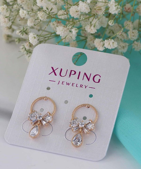 گوشواره زنانه ژوپینگ Xuping مدل پاپیون کد AAC-509