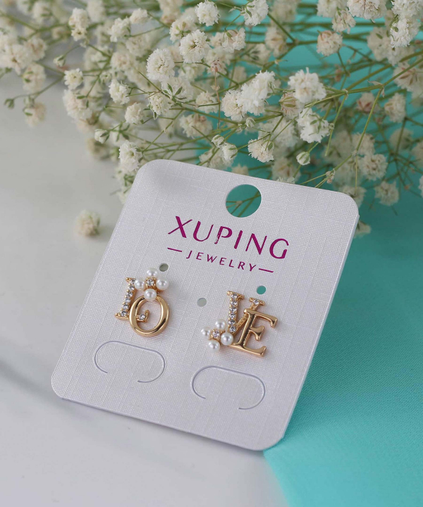 گوشواره میخی زنانه ژوپینگ Xuping مدل عشق کد AAC-512