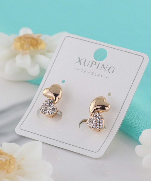 گوشواره زنانه ژوپینگ Xuping مدل قلب کد AAC-527