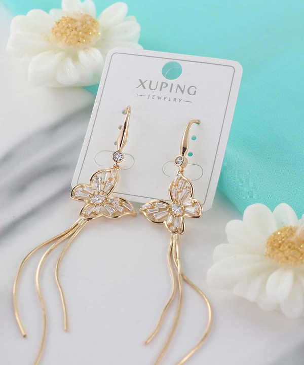 گوشواره آویزی زنانه ژوپینگ Xuping مدل پروانه کد AAC-551