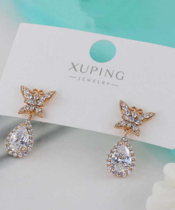 گوشواره میخی زنانه ژوپینگ Xuping مدل پروانه کد AAC-565