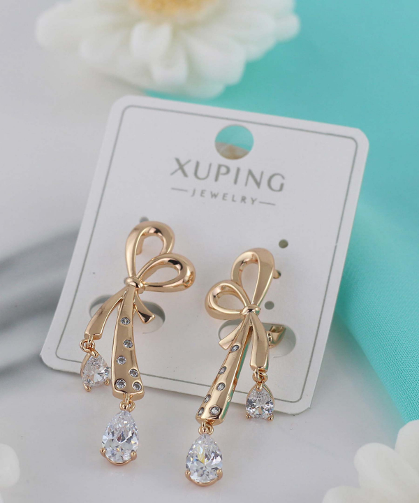 گوشواره زنانه ژوپینگ Xuping مدل پاپیون کد AAC-570