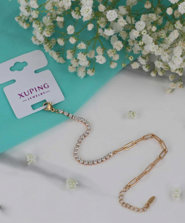 دستبند زنجیری زنانه ژوپینگ Xuping کد AAD-299