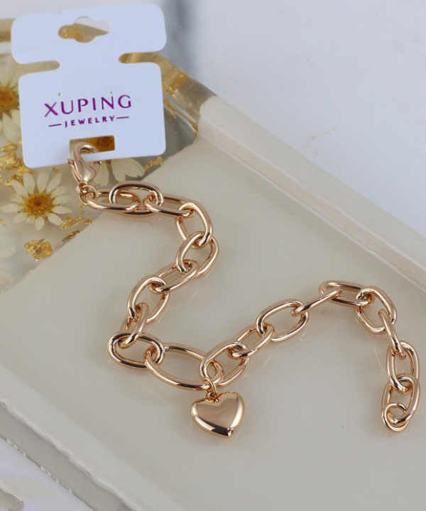 دستبند زنانه ژوپینگ Xuping مدل قلب کد AAD-309
