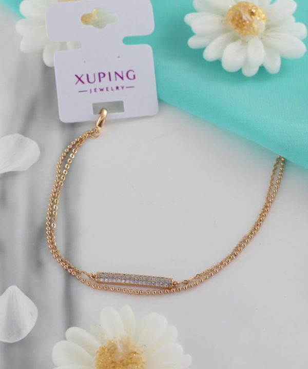 دستبند زنجیری زنانه ژوپینگ Xuping کد AAD-318