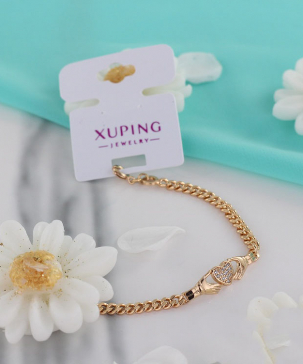 دستبند زنانه ژوپینگ Xuping مدل قلب کد AAD-325