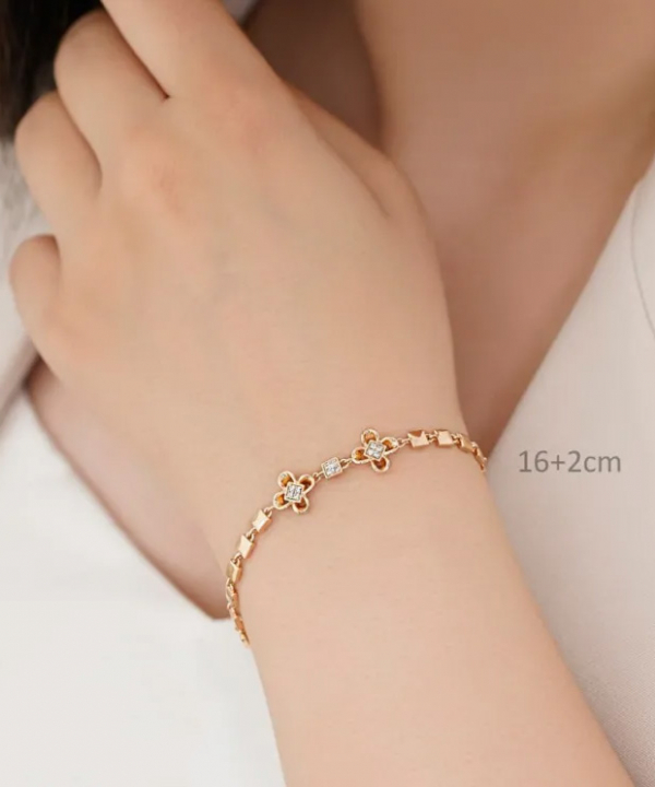 دستبند زنانه ژوپینگ Xuping مدل گل کد AAD-327