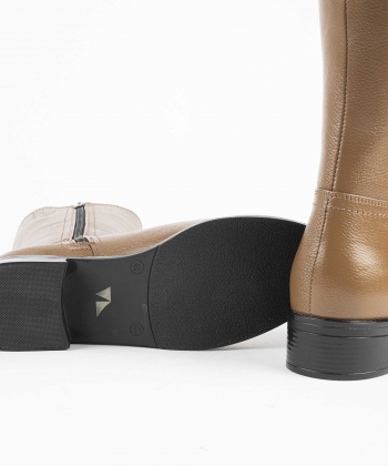 نیم بوت زنانه  چرم طبیعی چرم مشهد Mashad leather مدلJ2586