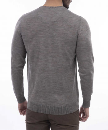 پلیور یقه گرد مردانه کافه شرت Cafe Shirt کد 45020
