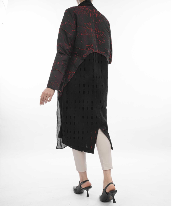 مانتو زنانه کافه شرت Cafe Shirt کد 81006