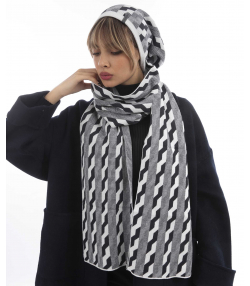 ست کلاه و شال گردن زنانه تارتن کد 284200125