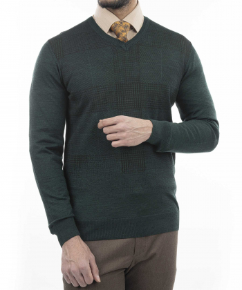 پلیور یقه هفت مردانه کافه شرت Cafe Shirt کد 45015