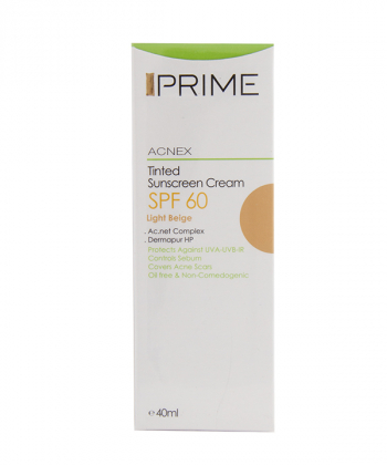 کرم ضد آفتاب بژ روشن آکنس SPF60 پرایم Prime حجم 40 میلی لیتر