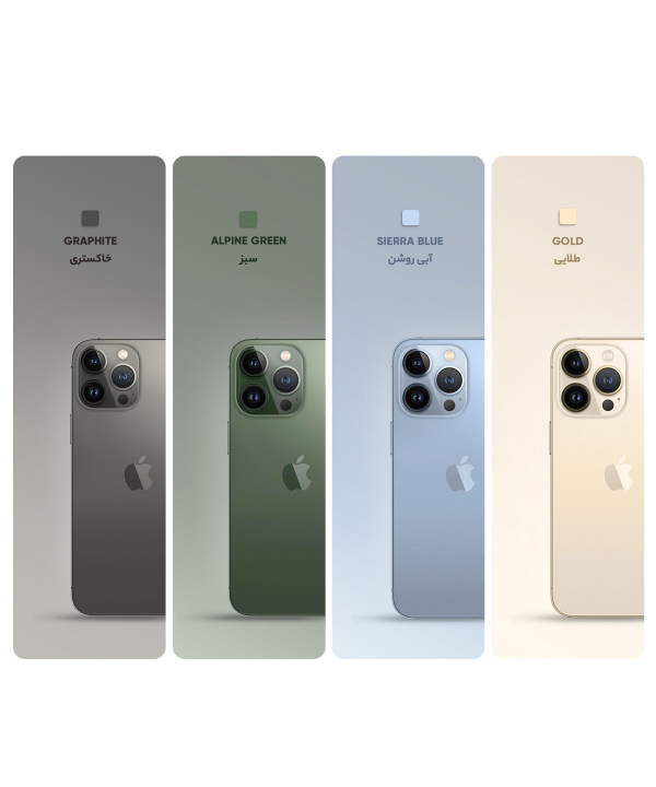 گوشی موبایل اپل Apple مدل iPhone 13 Pro Max Not Active LL/A تک سیم‌ کارت ظرفیت 256 گیگابایت و رم 6 گیگابایت (ریپک)