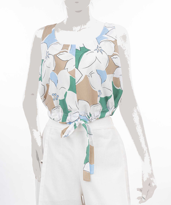 تاپ لینن زنانه ماهو مدل AM-TopG