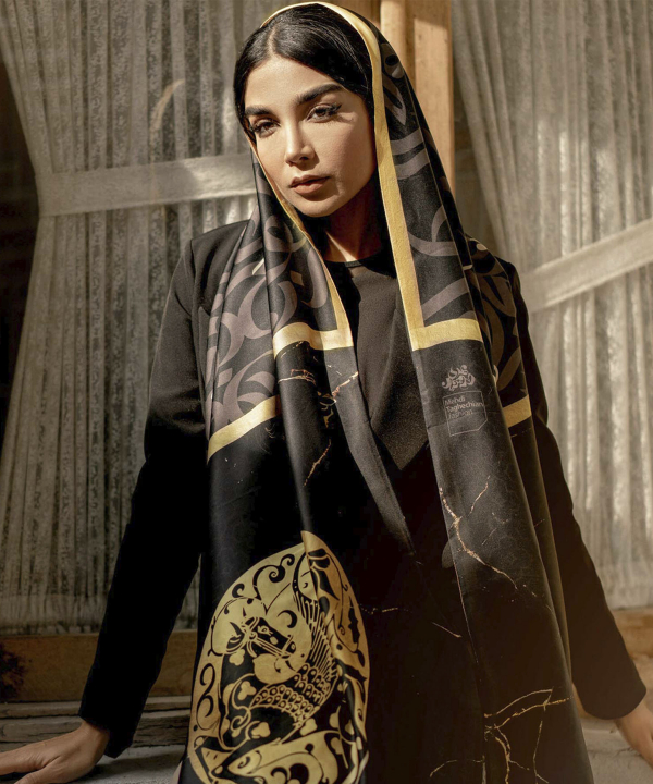 شال زنانه طاقه چیان Taghechian طرح جم جم