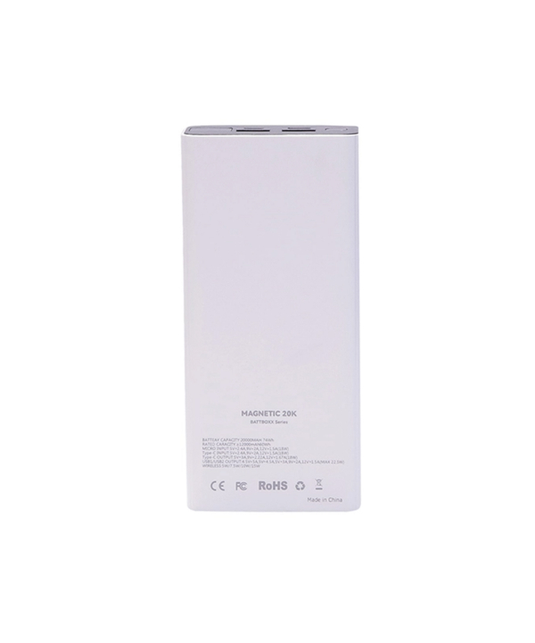 شارژر همراه ویزارو مدل BATTBOXX Series Magnetic ظرفیت 20000 میلی آمپر ساعت