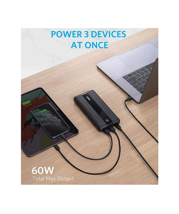 شارژر همراه انکر مدل PowerCore III 19K 60W A1284 ظرفیت 19200 میلی آمپر ساعت