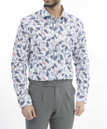 پیراهن مردانه کافه شرت Cafe Shirt کد 1191