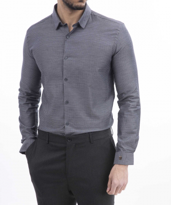 پیراهن مردانه کافه شرت Cafe Shirt کد 1205