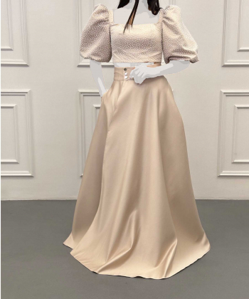 ست نیم تنه دامن مجلسی زنانه ویچی Vichy کد 8023