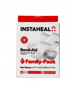 چسب زخم و پانسمان خانواده اینستاهیل Instaheal بسته 25 عددی