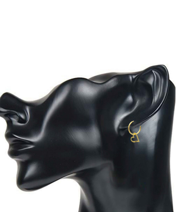 گوشواره طلا زنانه کاپانی Kapani مدل حلقه ای کد KE015