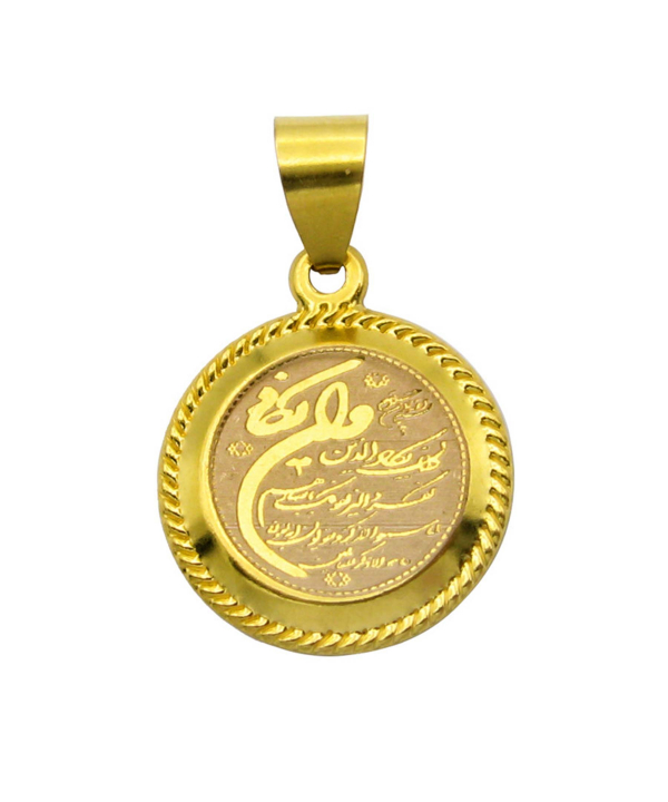 گردنبند طلا زنانه کاپانی Kapani طرح و ان یکاد و چهار قل کد KN030