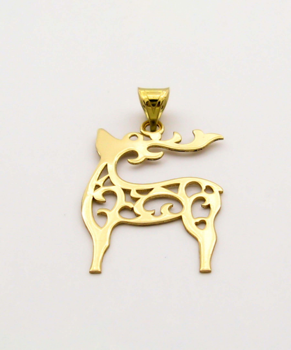 گردنبند طلا زنانه کاپانی Kapani طرح گوزن کد KN036