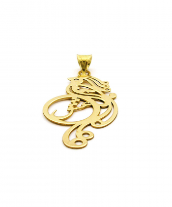 آویز گردنبند طلا زنانه کاپانی Kapani طرح سیمرغ کد KP006