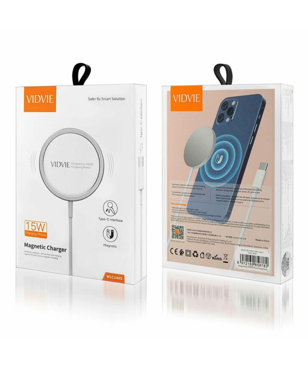 شارژر وایرلس ویدوی مدل Machetic Charger 15W WLC1405