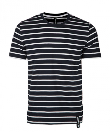 تیشرت یقه گرد مردانه راه راه جین وست Jeanswest