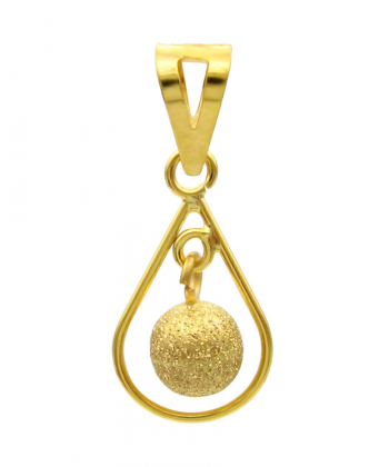 آویز گردنبند طلا زنانه کاپانی Kapani مدل قطره کد KP033