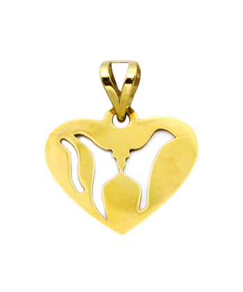 آویز گردنبند طلا زنانه کاپانی Kapani طرح قلب کد KN026