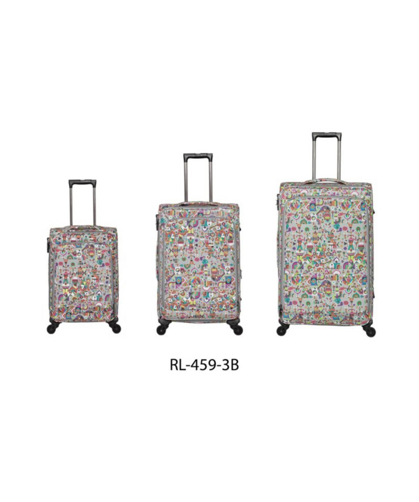 چمدان طرح دار دیوید جونز David Jones مدل RL-459-3B_Full set