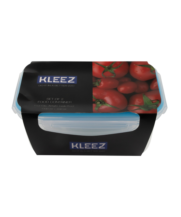 ظرف نگهدارنده تترالاک میکس کلیز Kleez حجم 450ml و 1300ml-کد 597-1