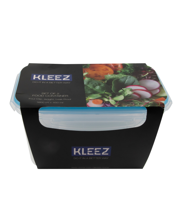 ظرف نگهدارنده تترالاک میکس کلیز Kleez حجم 450ml و 1600ml-کد 603-1