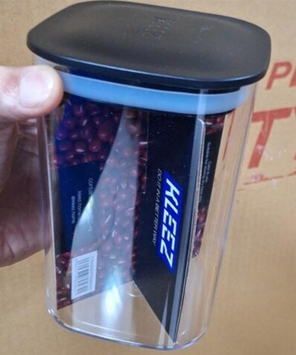 ظرف بانکه شفاف کلیز Kleez حجم 900ml کد 641