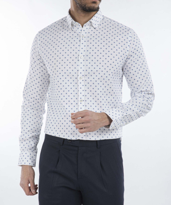 پیراهن مردانه کافه شرت Cafe Shirt کد 1307